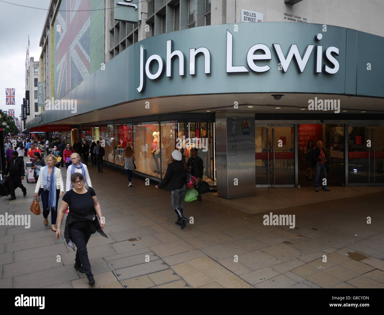 John Lewis Retail shop Oxford Street London Stock Photo