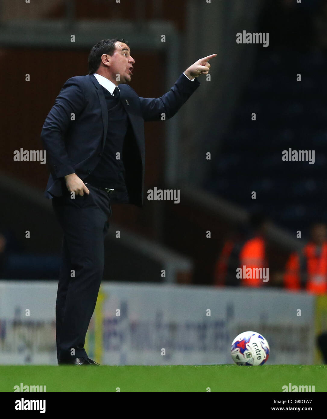 Soccer - Sky Bet Championship - Blackburn Rovers v Derby County - Ewood Park. Blackburn Rovers manager Gary Bowyer Stock Photo
