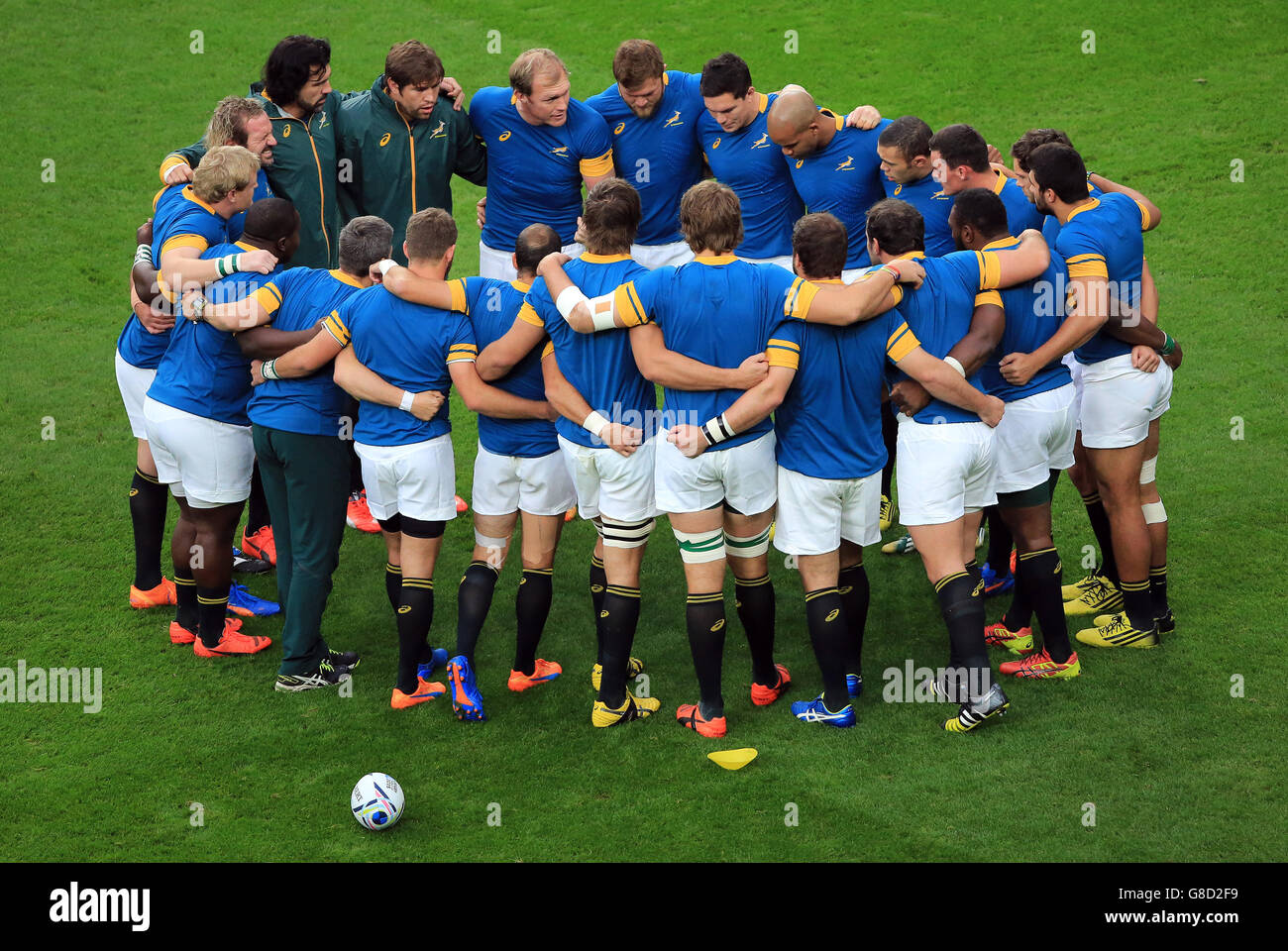 Rugby Union - Rugby World Cup 2015 - Semi Final - South Africa v New Zealand - Twickenham Stadium Stock Photo