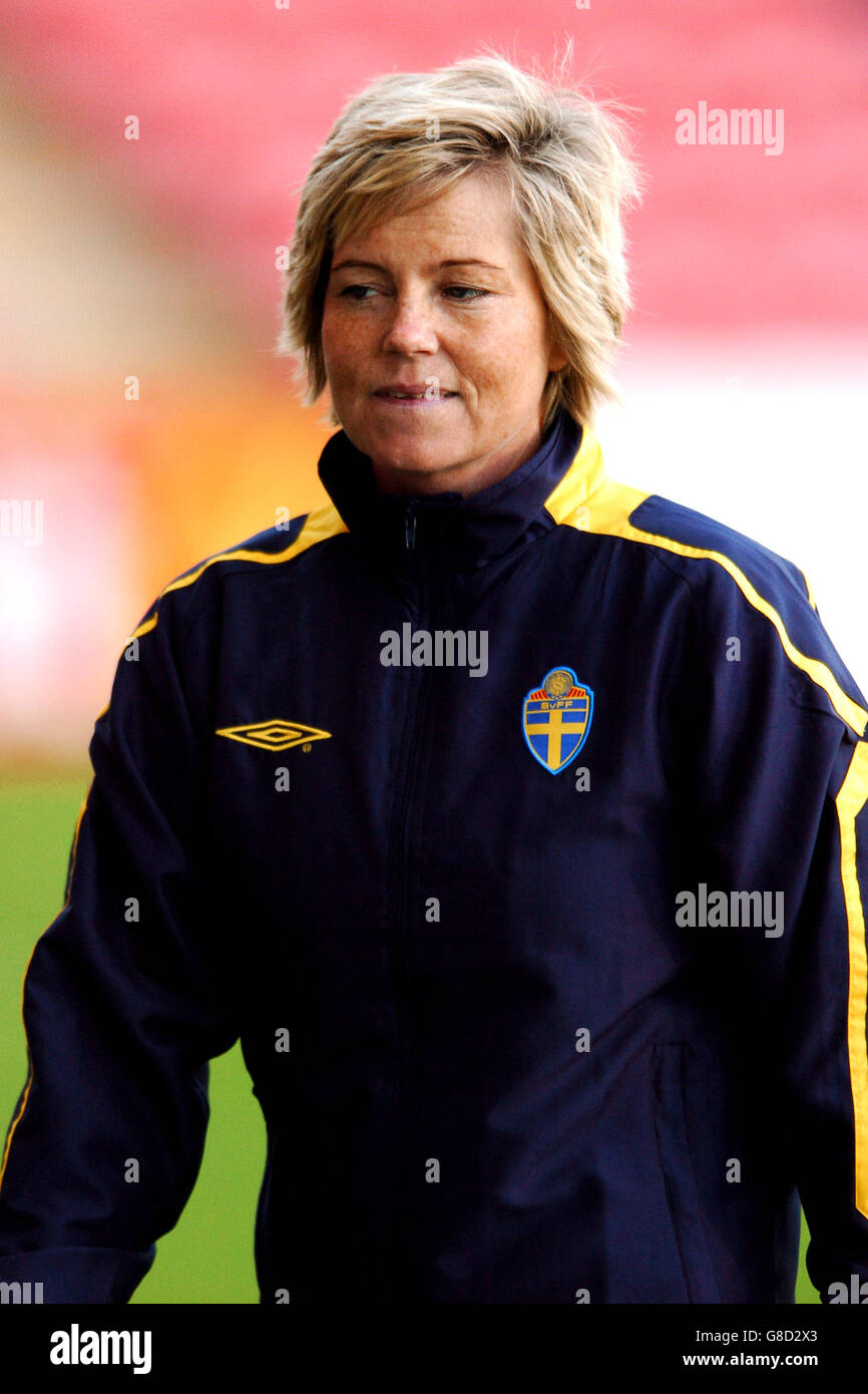 Sweden coach marika domanski lyfors hires stock photography and images