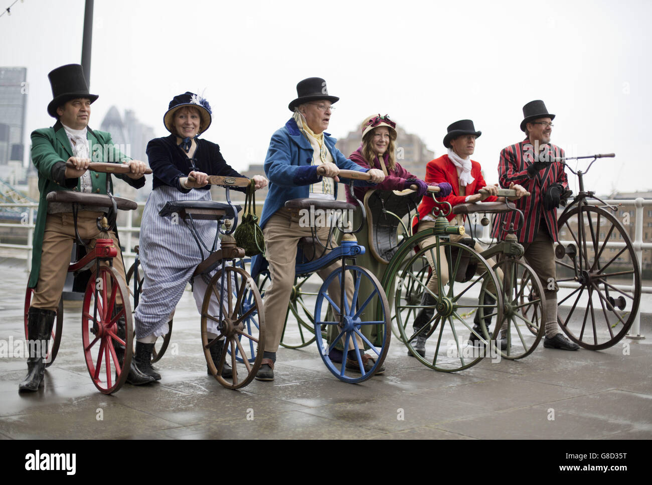 riding a vintage road bike