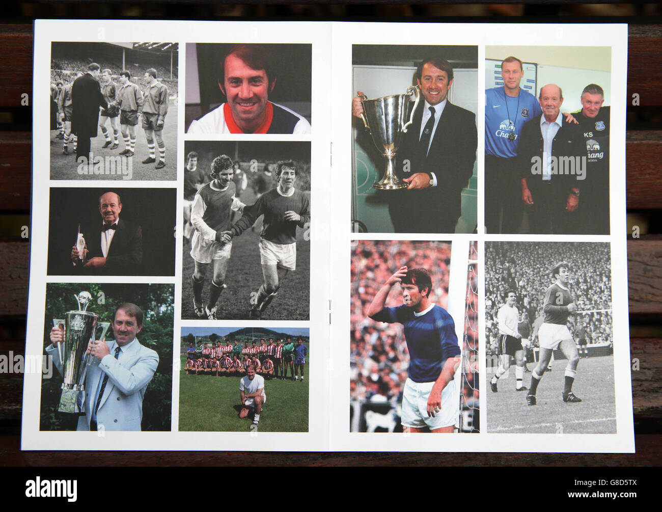 Soccer Howard Kendall Funeral. A view of the order of service for the