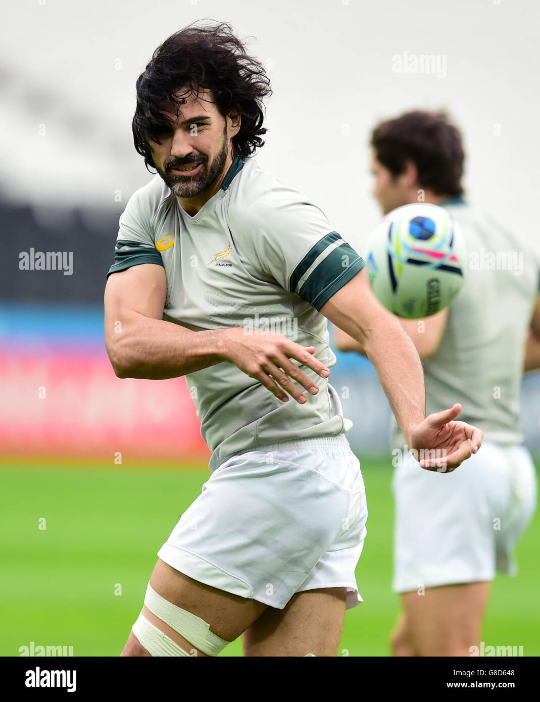 South Africa Captain Victor Matfield During The Captain s Run At The south-africa-captain-victor-matfield-during-the-captain-s-run-at-the