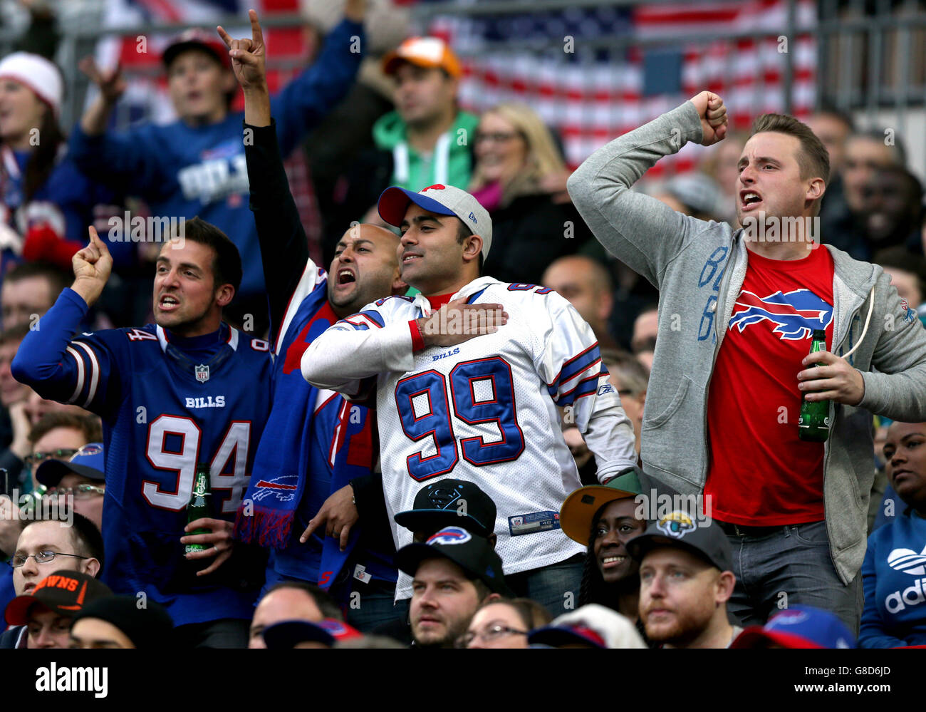 Gridiron - NFL International Series 2015 - Buffalo Bills v Jacksonville Jaguars - Wembley Stadium Stock Photo