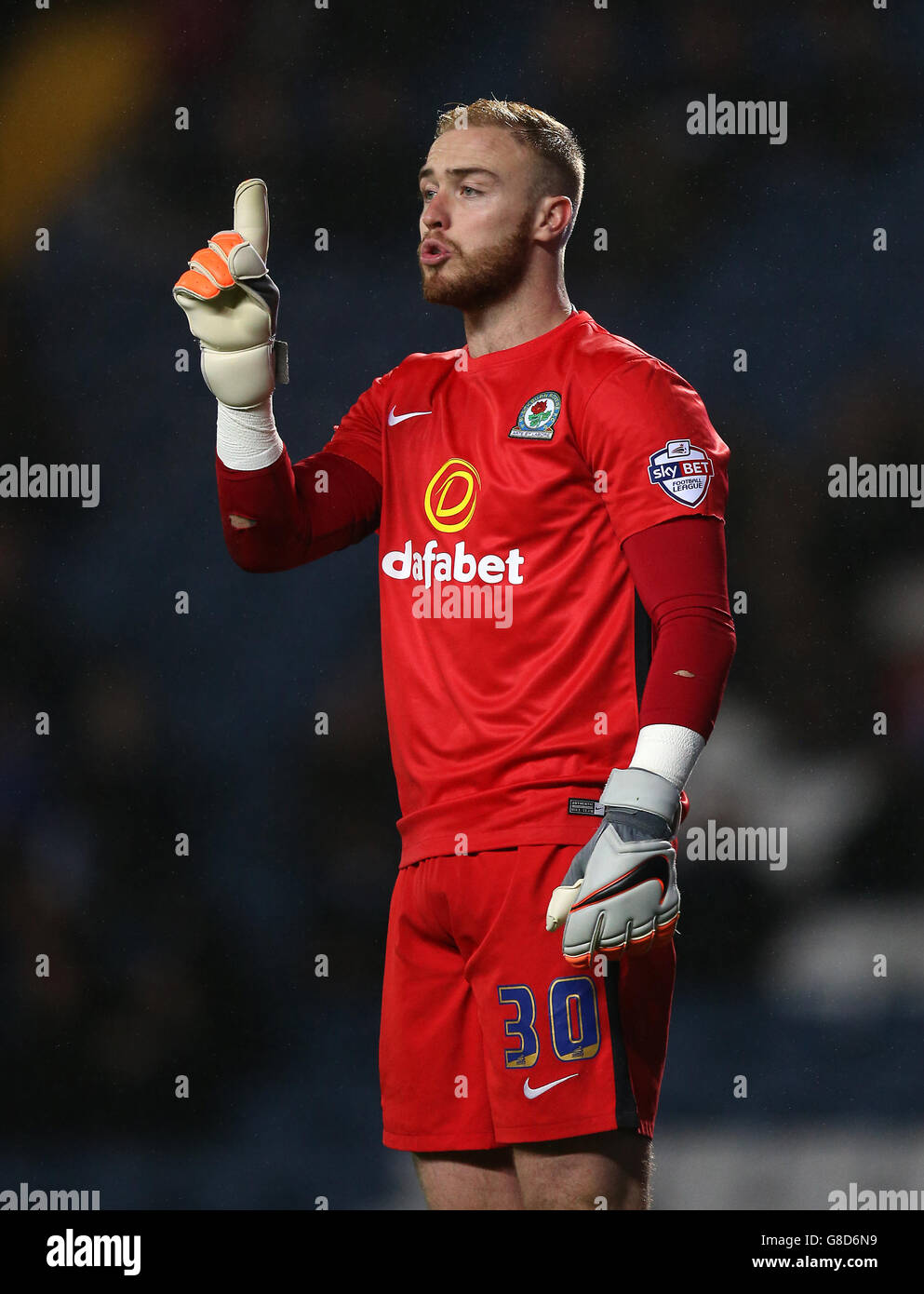 Soccer - Sky Bet Championship - Blackburn Rovers v Derby County - Ewood Park. Jason Steele, Blackburn Rovers goalkeeper Stock Photo