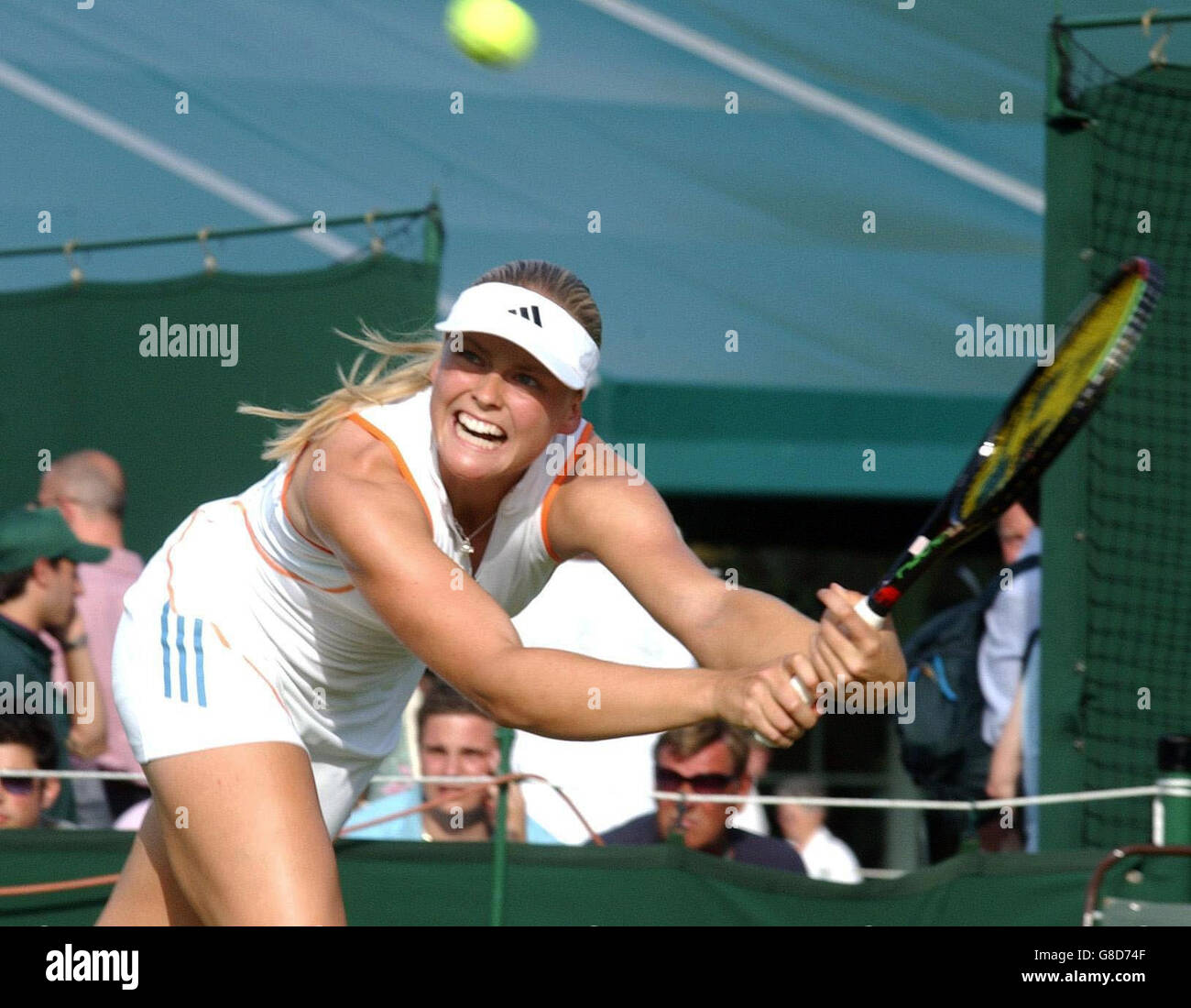Tennis - Wimbledon Championships 2005 - Women's First Round - Jane O'Donoghue v Anna-Lena Groenefeld - All England Club. Germany's Anna-Lena Groenefeld. Stock Photo