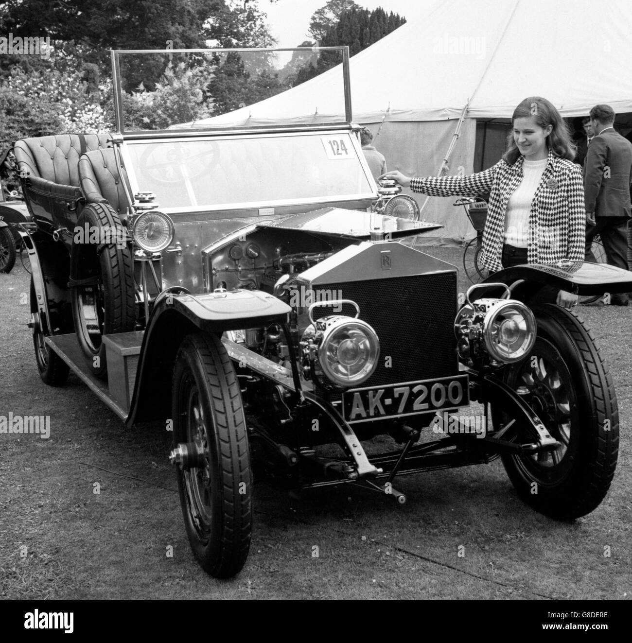 Vintage Car Auction - 1910 Rolls Royce 'Silver Ghost' - Beaulieu, Hampshire Stock Photo
