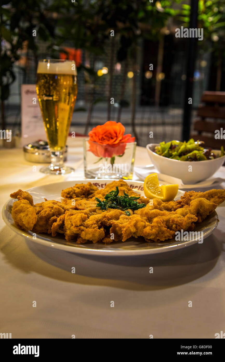 Wiener Schnitzel, Vienna, Austria Stock Photo