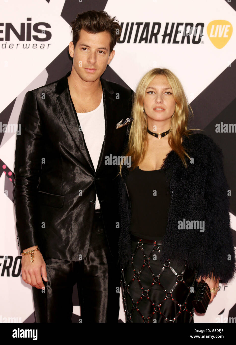 Mark Ronson and Josephine De La Baume attending the MTV European Music Awards 2015 held at the Mediolanum Forum di Assago in Milan, Italy. Picture date: Sunday October 25, 2015. See PA Story: SHOWBIZ EMA. Photo credit should read: Yui Mok/PA Wire Stock Photo