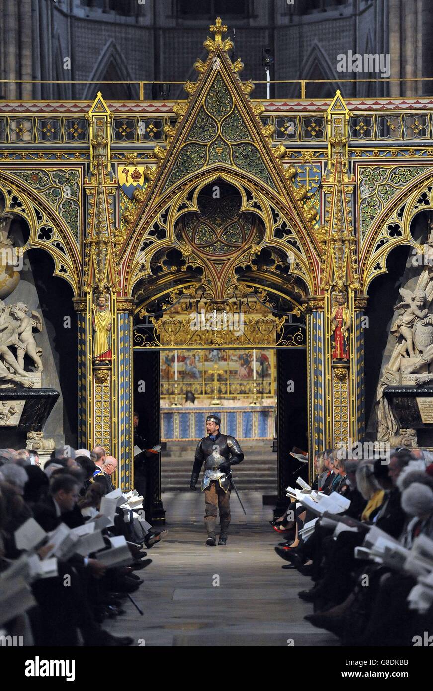 Royal Shakespeare Company actor Sam Marks, portrays King Henry V as he