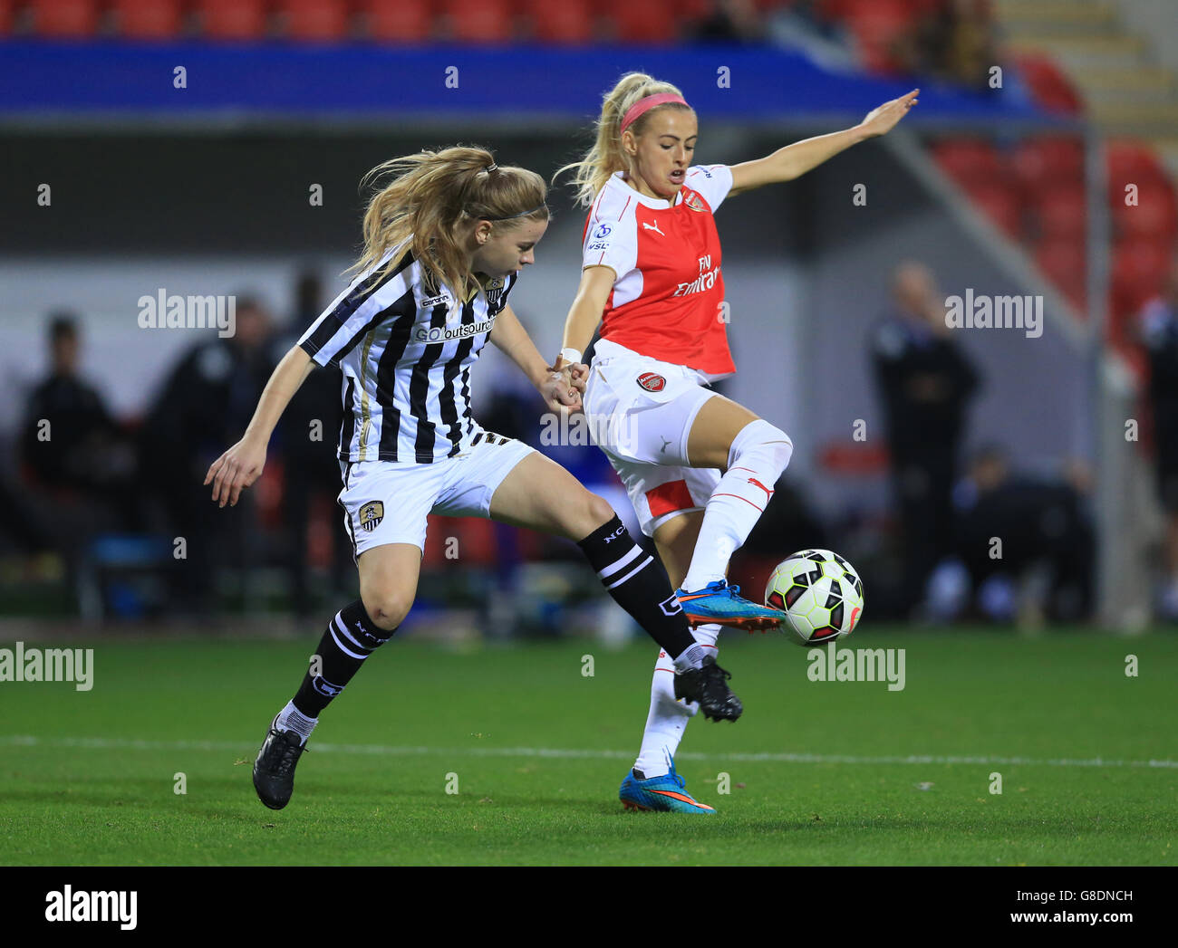 Soccer - Women's Continental Tyres Cup - Final - Arsenal Ladies v Notts County Ladies - AESSEAL New York Stadium Stock Photo