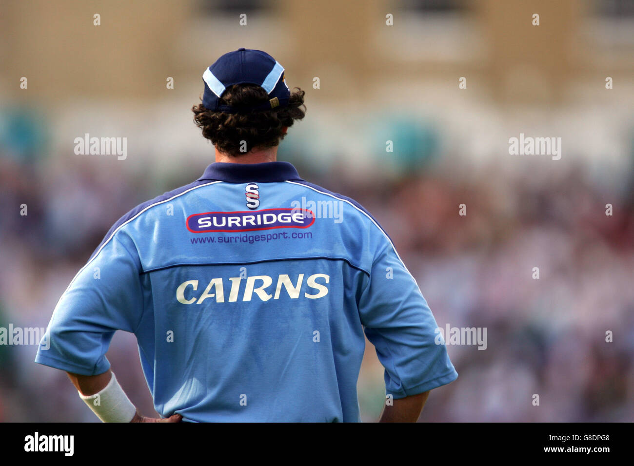 Cricket top half stock back number hires stock photography and images