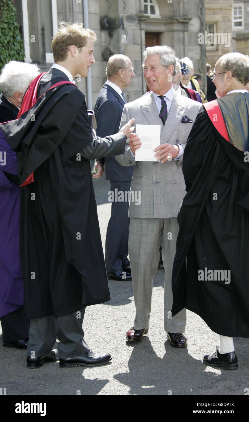 Prince William Graduation - St Andrews University Stock ...