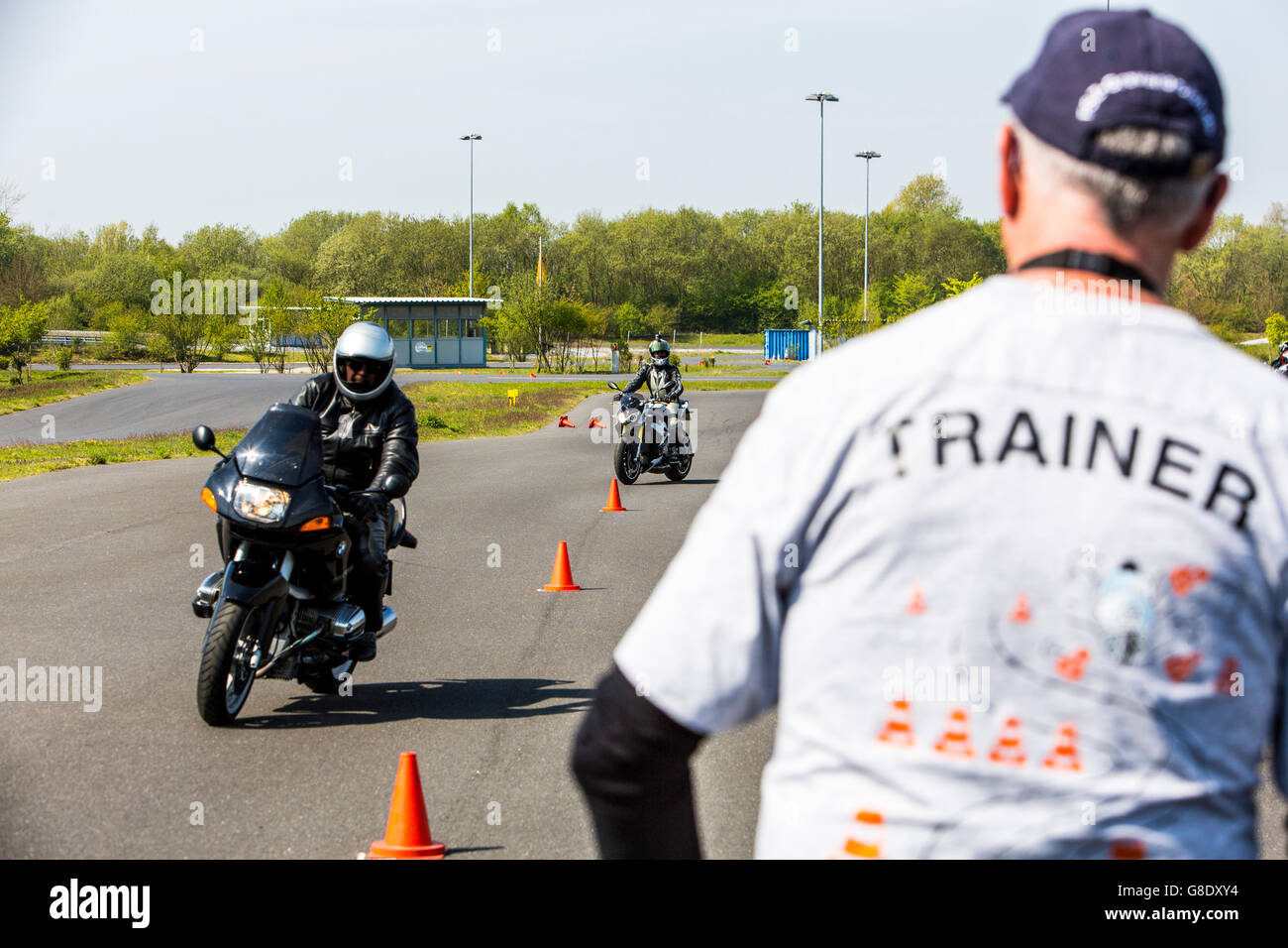 Safe Start Rider Training Driver safety training for motorbikes Stock Photo - Alamy