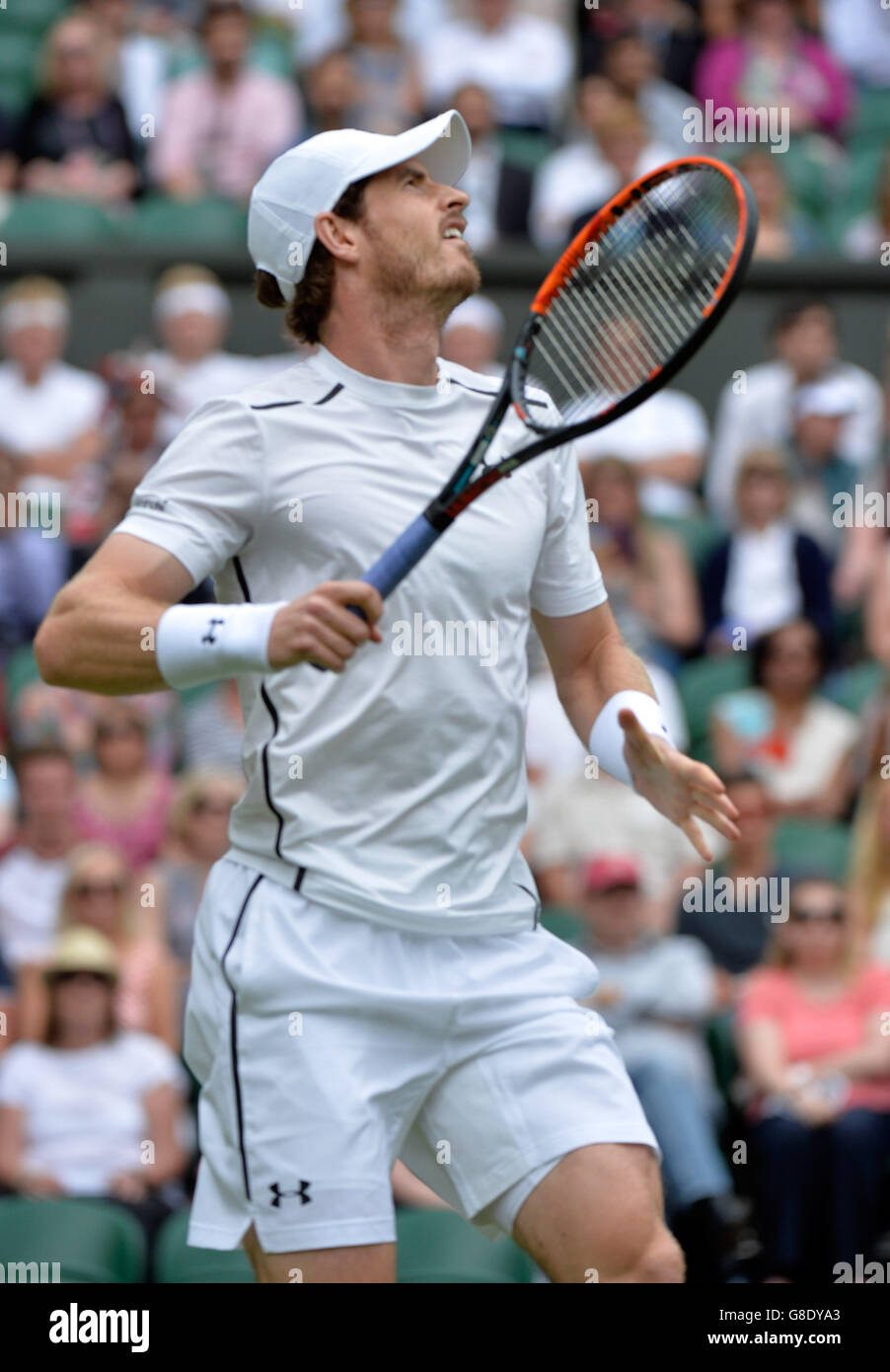 London, UK. 28th June, 2016. AELTC Tennis Championships at Wimbledon London UK Andy Murray GBR in 1st round match Credit:  Leo Mason/Alamy Live News Stock Photo