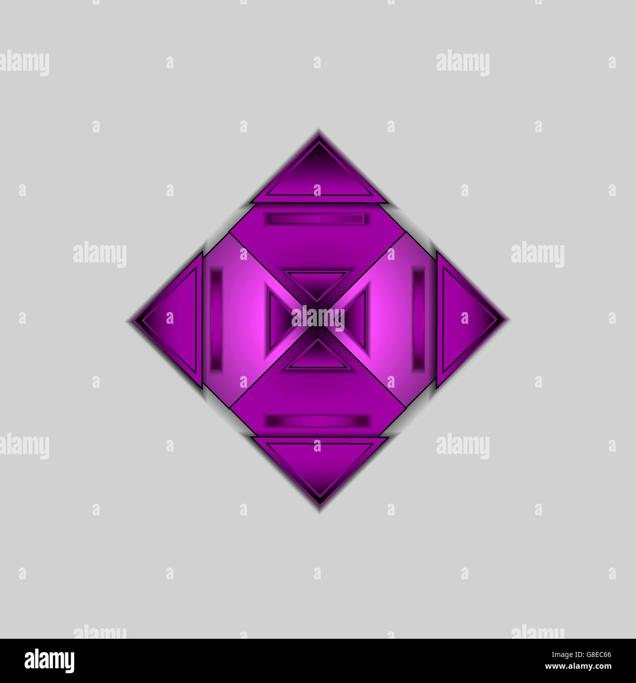 Modern vector background with colored purple triangle Stock Vector ...