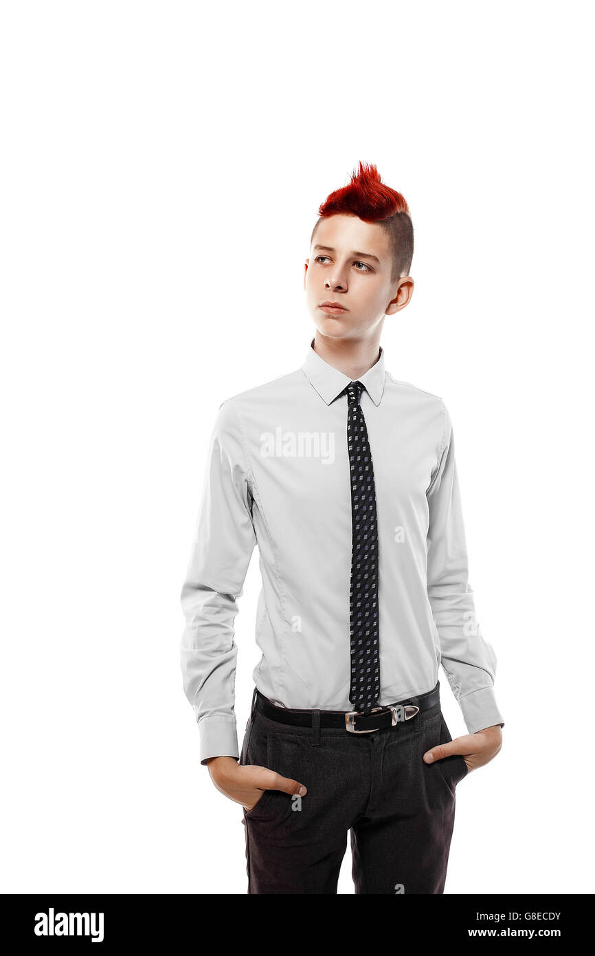 Teen boy shirt tie hi-res stock photography and images - Alamy