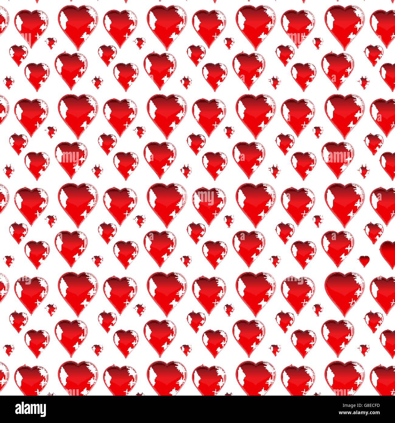 red heart. Vector. EPS10 Stock Vector Image & Art - Alamy