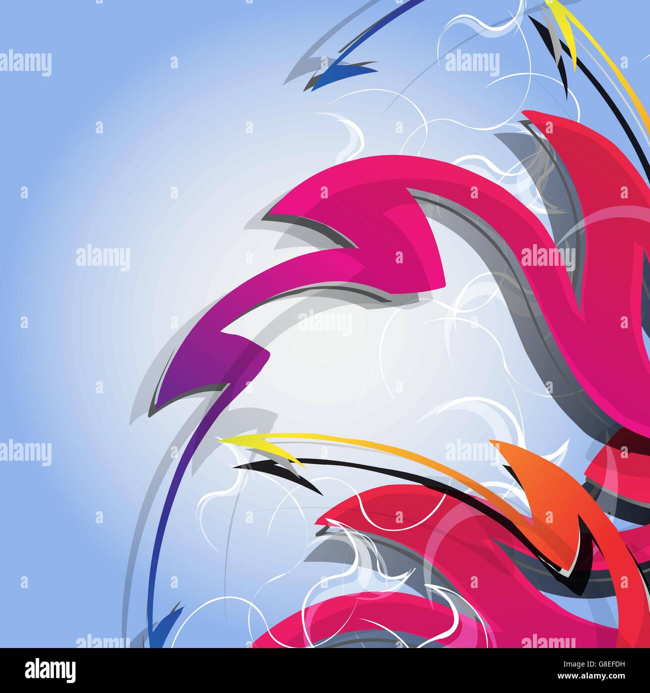 Abstract colorful background. Modern design pattern. Red yellow pink ...