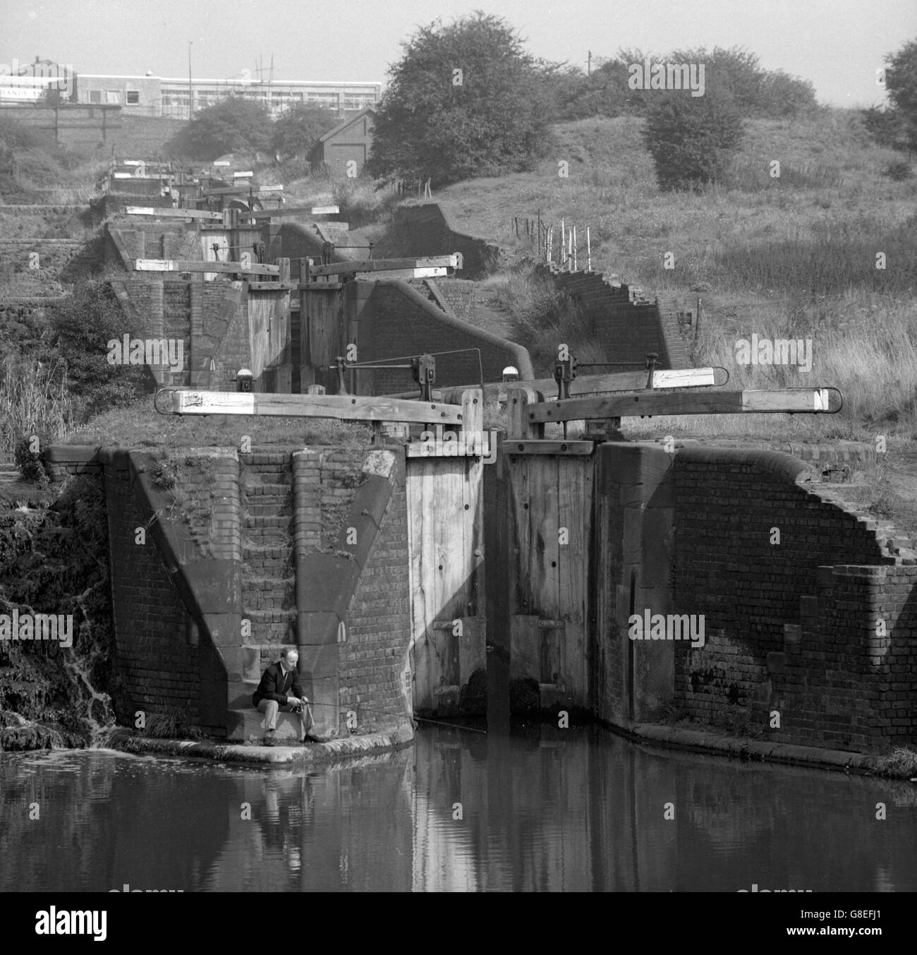 Landmarks - Delph Locks - Stourbridge Canal - Brierley Hill, Staffordshire Stock Photo