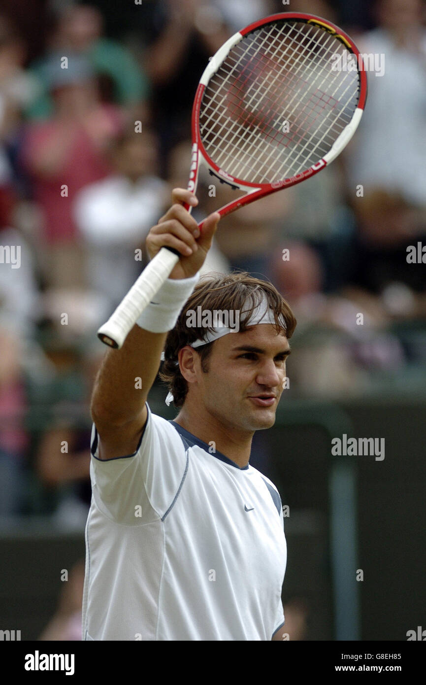 Tennis Wimbledon Championships 2005 Men's Quarter Final Roger