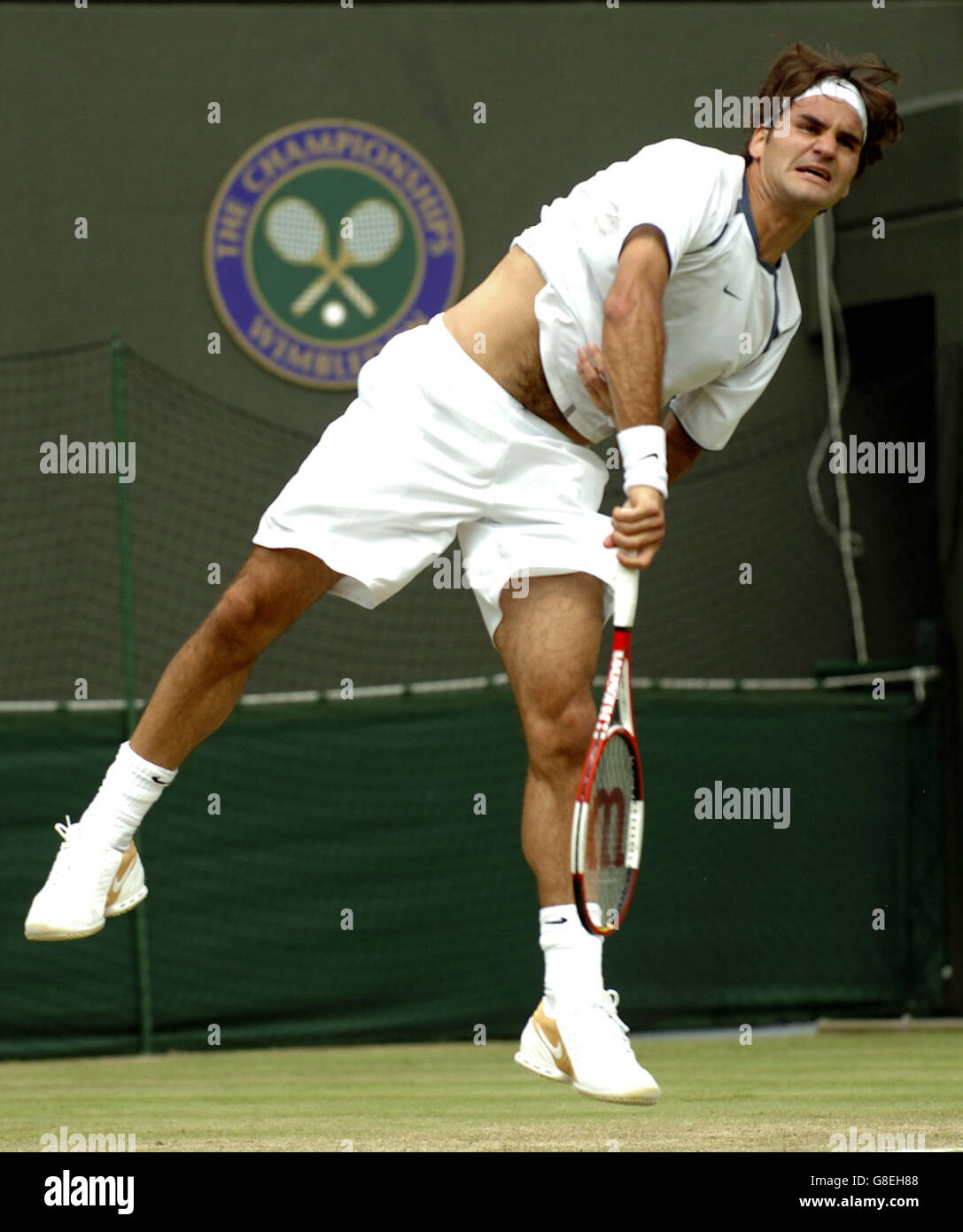 Tennis Wimbledon Championships 2005 Men's Quarter Final Roger