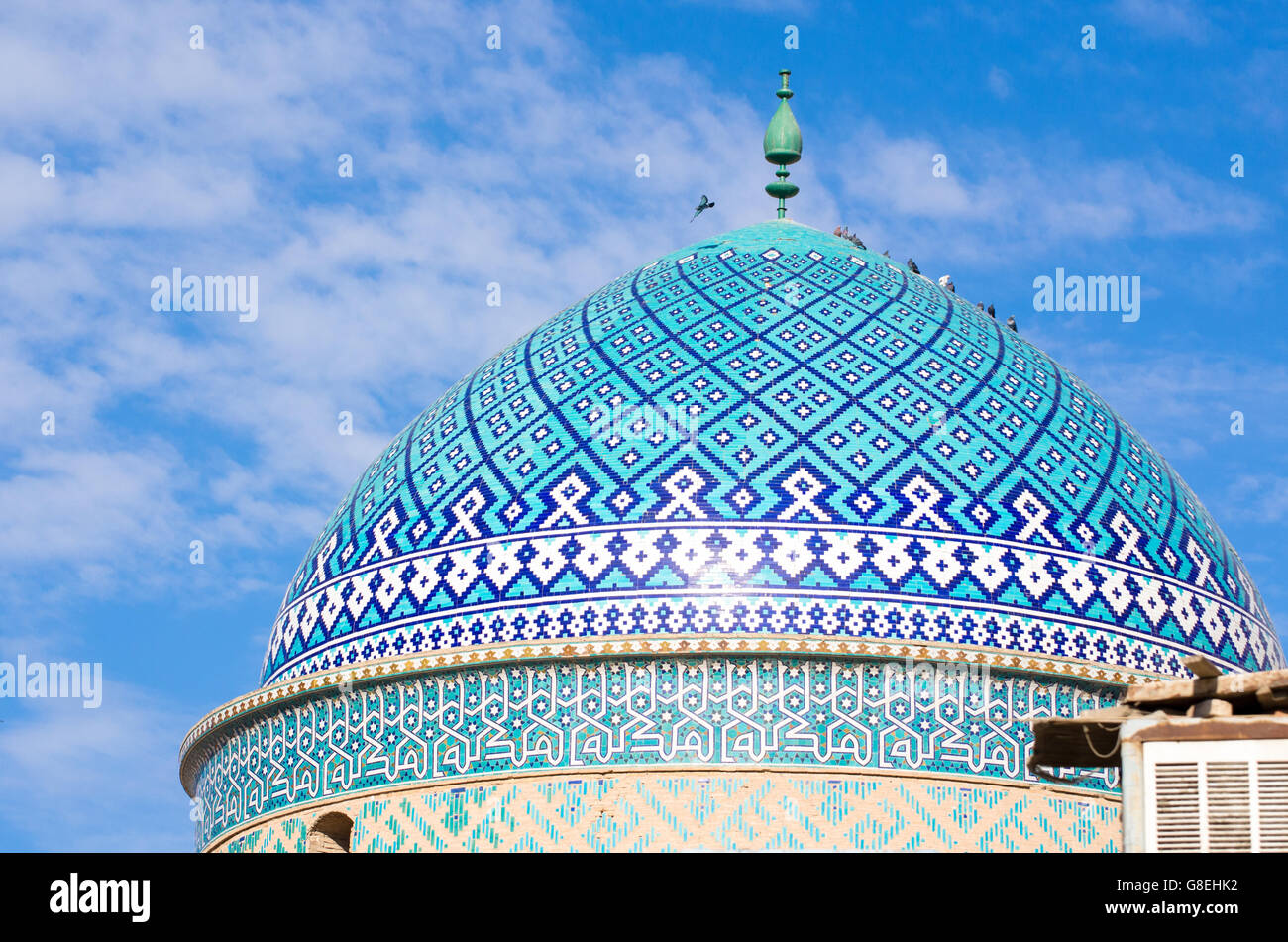 Blue Mosque Dome in Yazd, Iran Stock Photo - Alamy