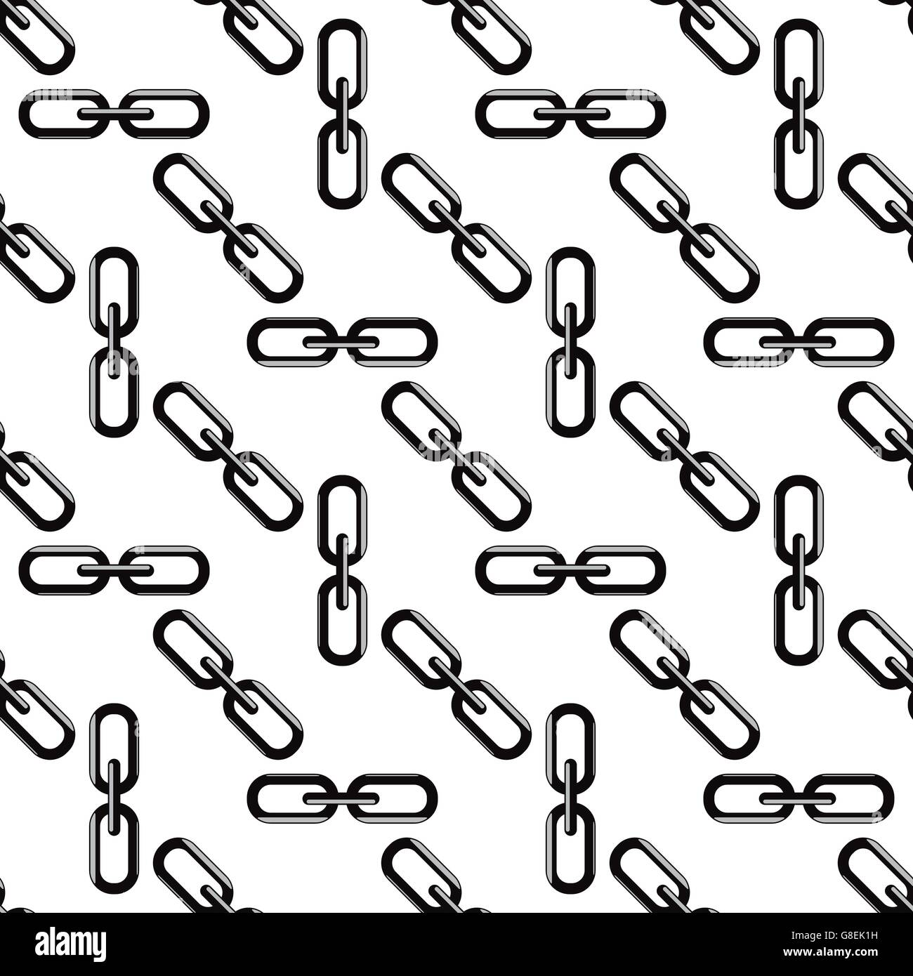 chain link icon. Flat design style. Seamless pattern. Vector ...
