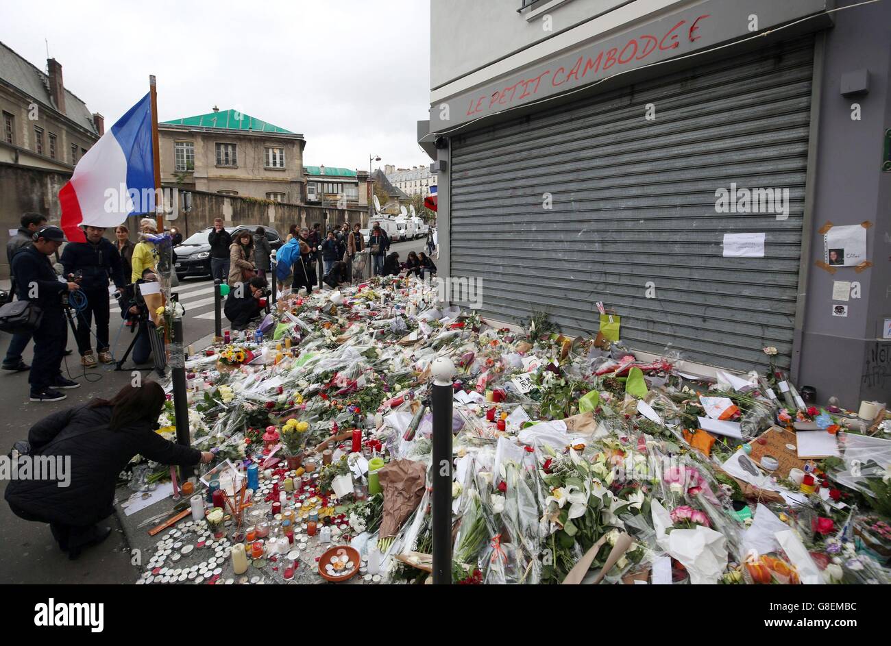 Paris Terror Attack Stock Photo