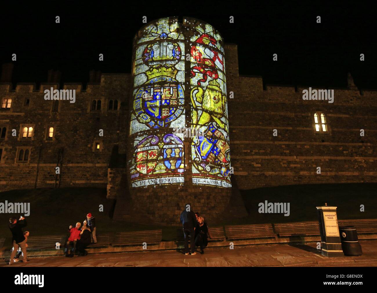 Windsor Christmas lights Stock Photo Alamy