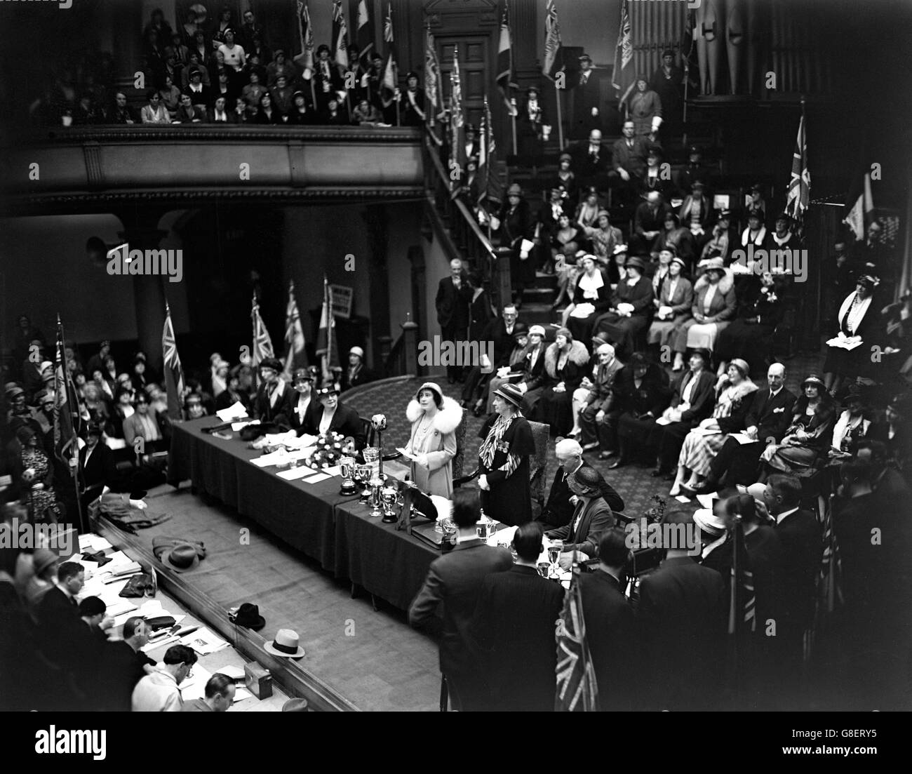 The Duchess of York addressing the assembled delegates of the Women's British Legion conference. Stock Photo