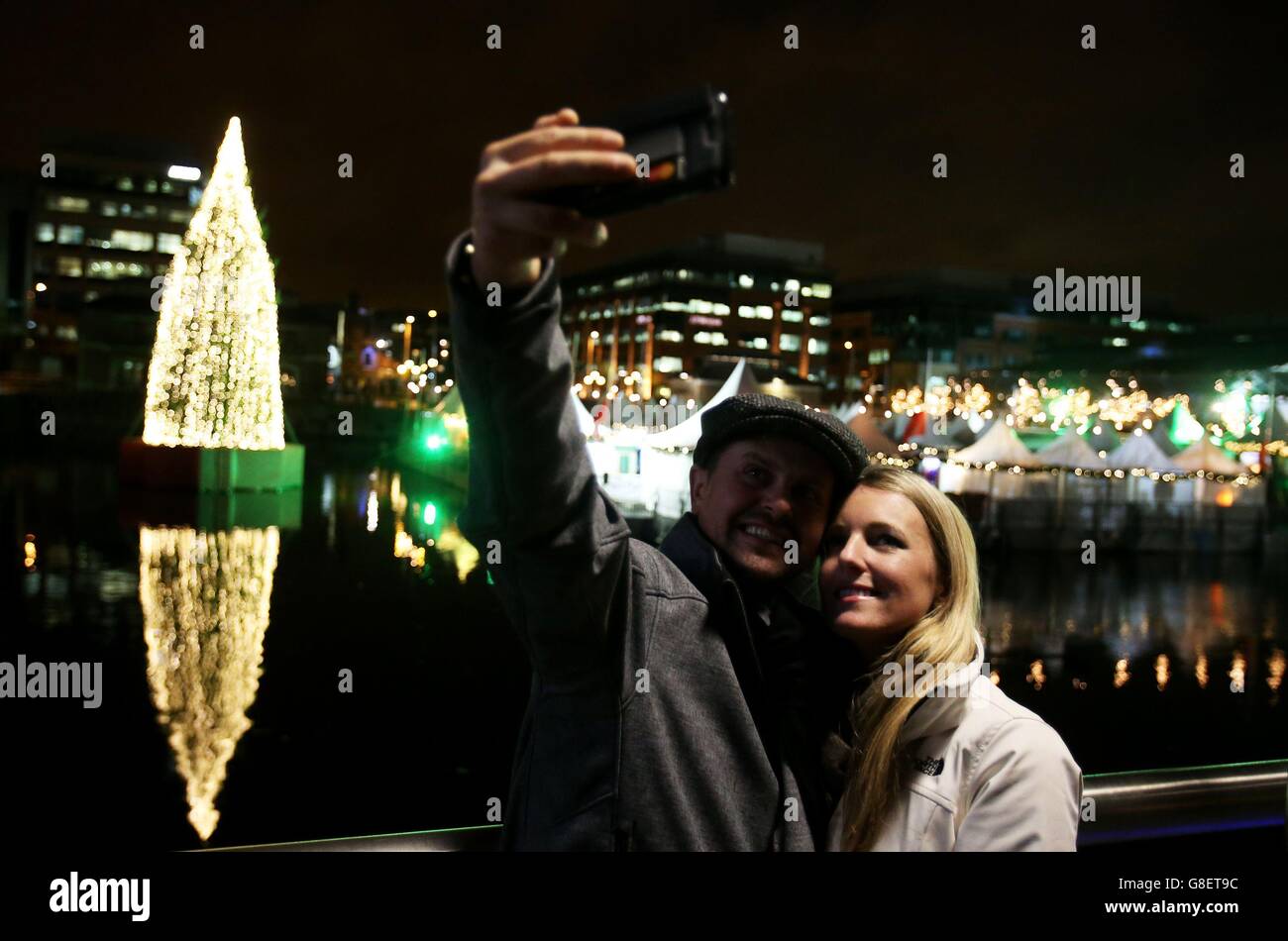 Dublin Christmas market Stock Photo - Alamy