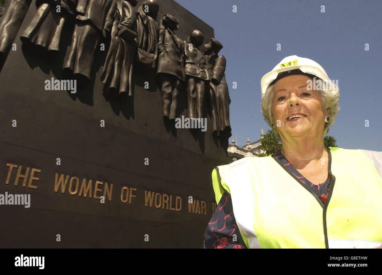 Memorial to the Women of World War II - Whitehall Stock Photo