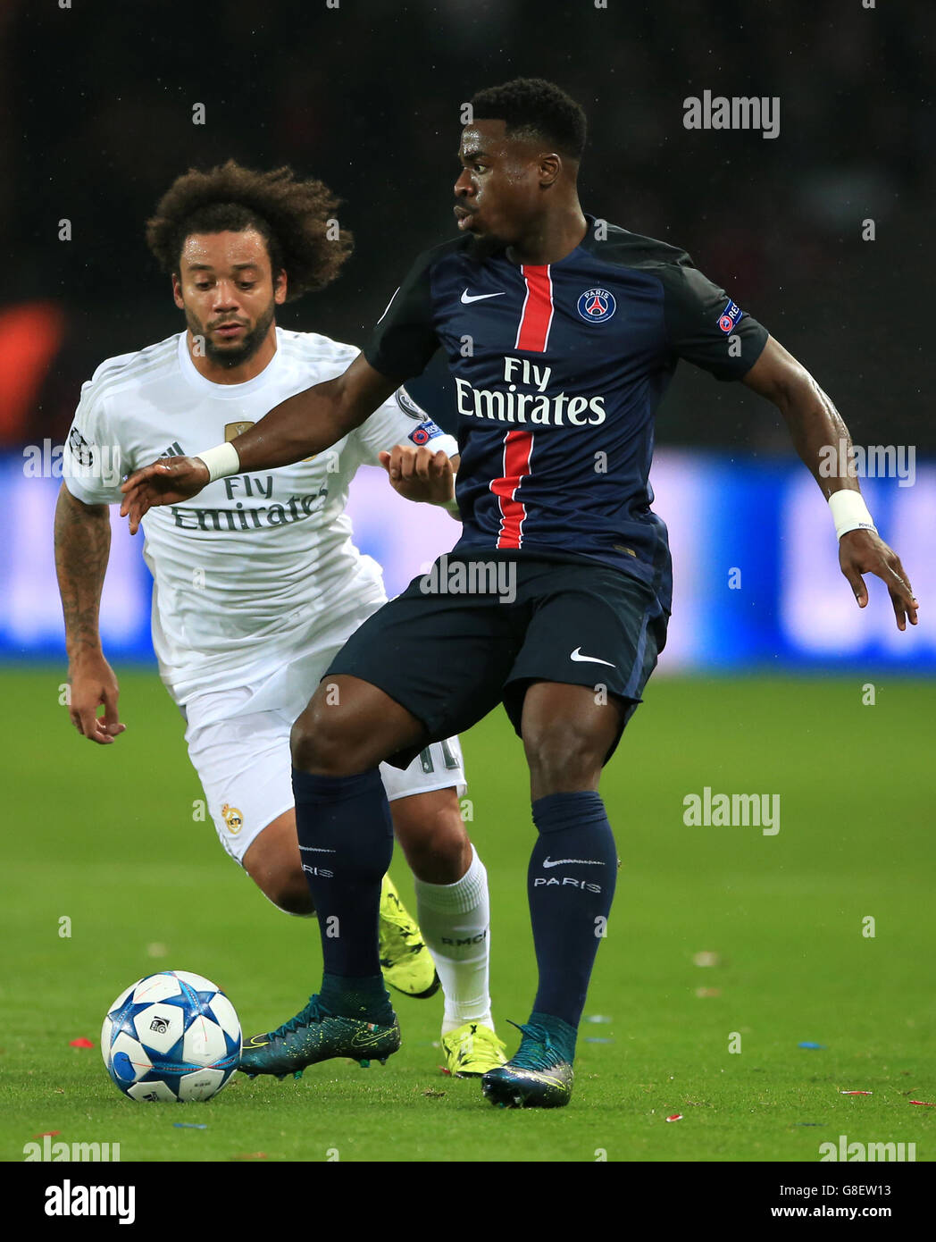 Soccer - UEFA Champions League - Group A - Paris Saint-Germain v Real Madrid - Parc Des Princes Stock Photo