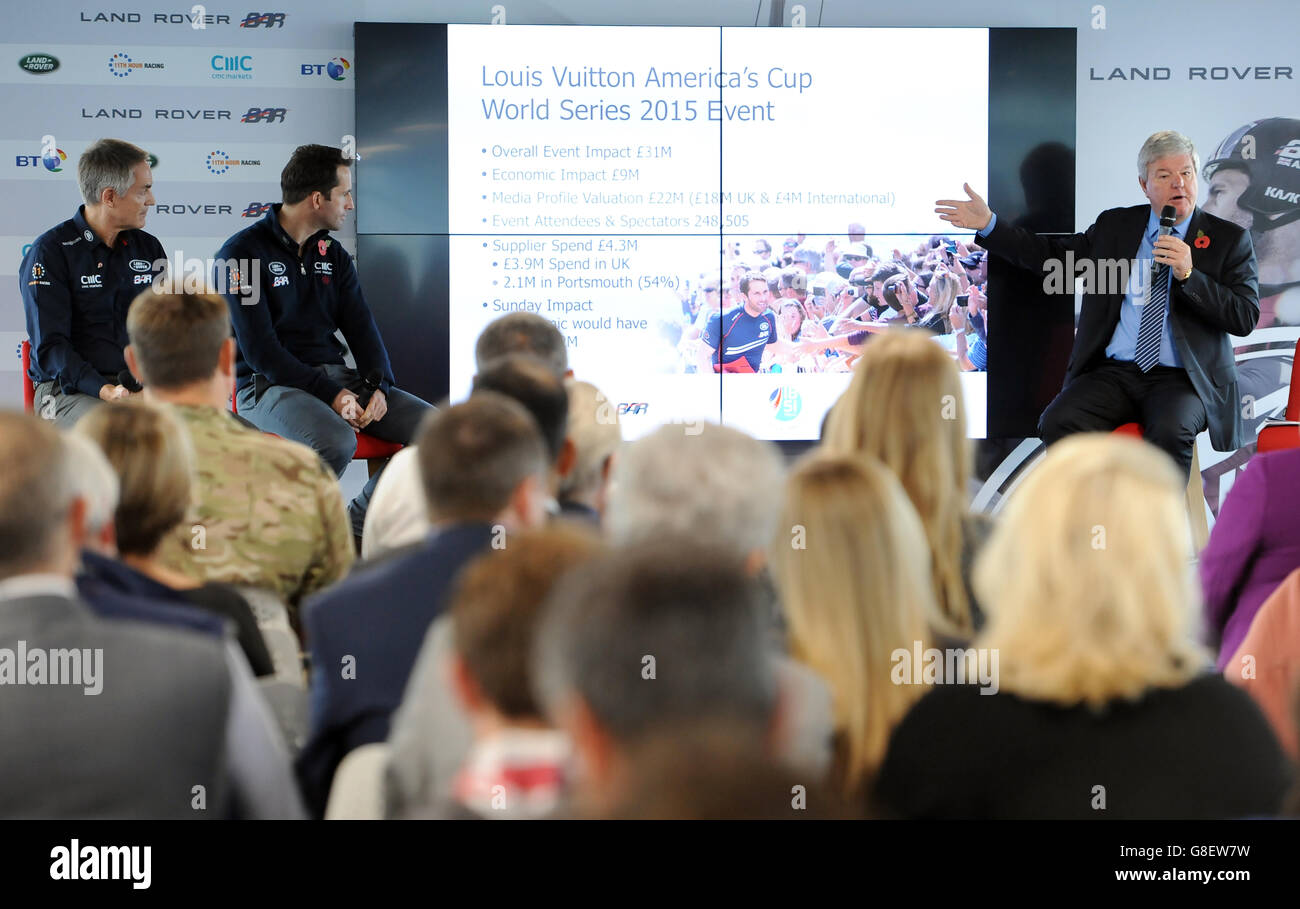 Sailing - Media Briefing - Land Rover BAR Headquarters Stock Photo - Alamy