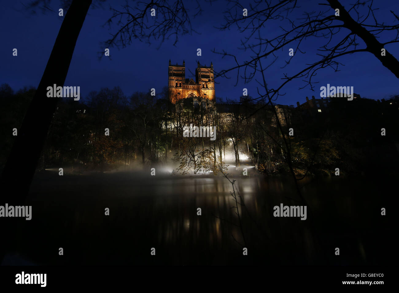 Aquarium' a former BT red telephone box, transformed into an illuminated  aquarium tank, as part of the Lumiere celebrations in Durham Stock Photo -  Alamy