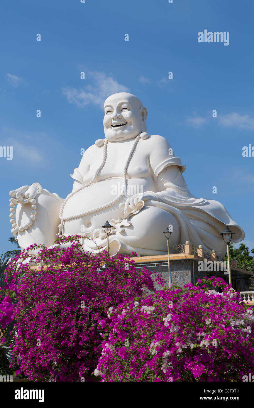 Bo Dai (Budai) Maitreya statue at Vĩnh Tràng Temple in Mỹ Hóa village, My Tho,  Bảo Định canal, My Phong, Mekong, Delta, Vietnam, Asia Stock Photo