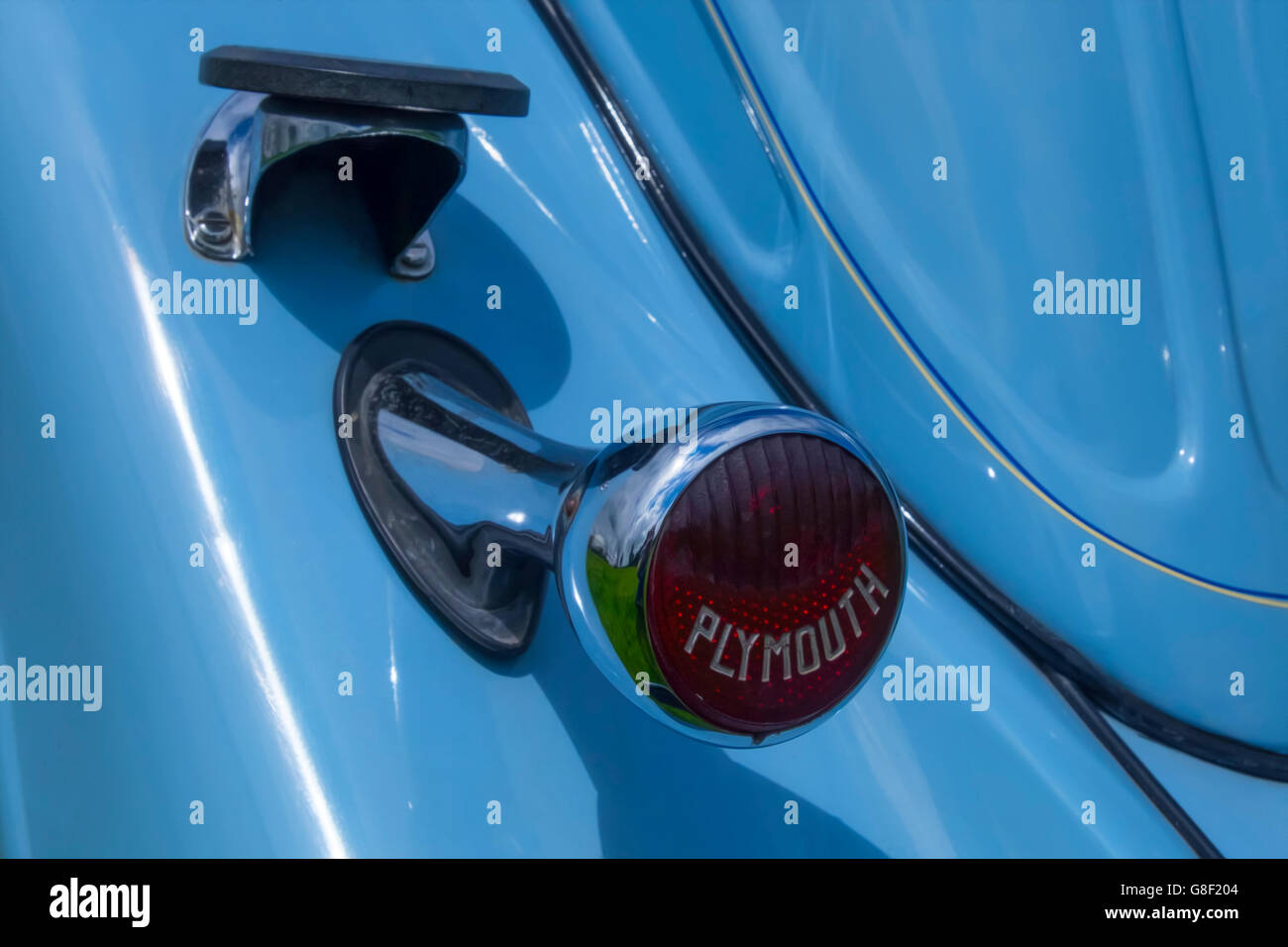 Rear light on an old Plymouth Truck with a subtle oil paint effect Stock Photo