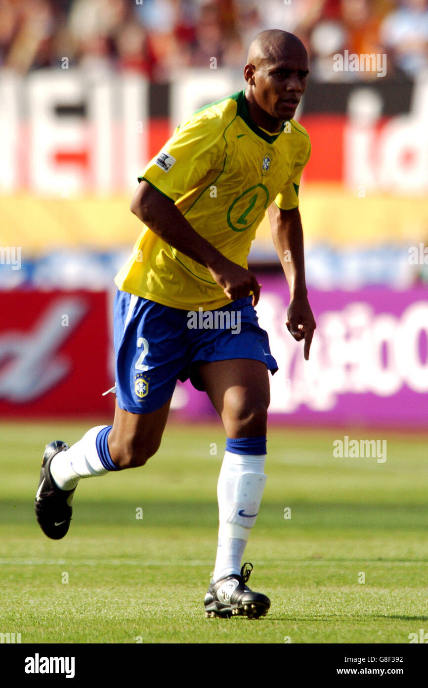Soccer Fifa Confederations Cup 05 Semi Final Germany V Brazil Franken Stadion Maicon Brazil Stock Photo Alamy