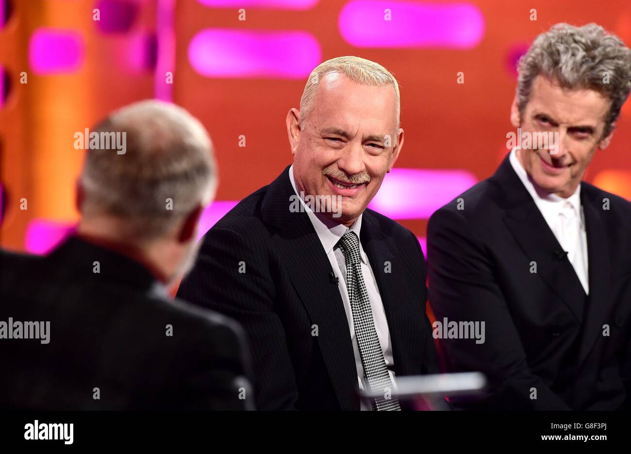 Graham Peter Filming Graham Norton, Tom Hanks and Peter Capaldi during filming of the Graham ...