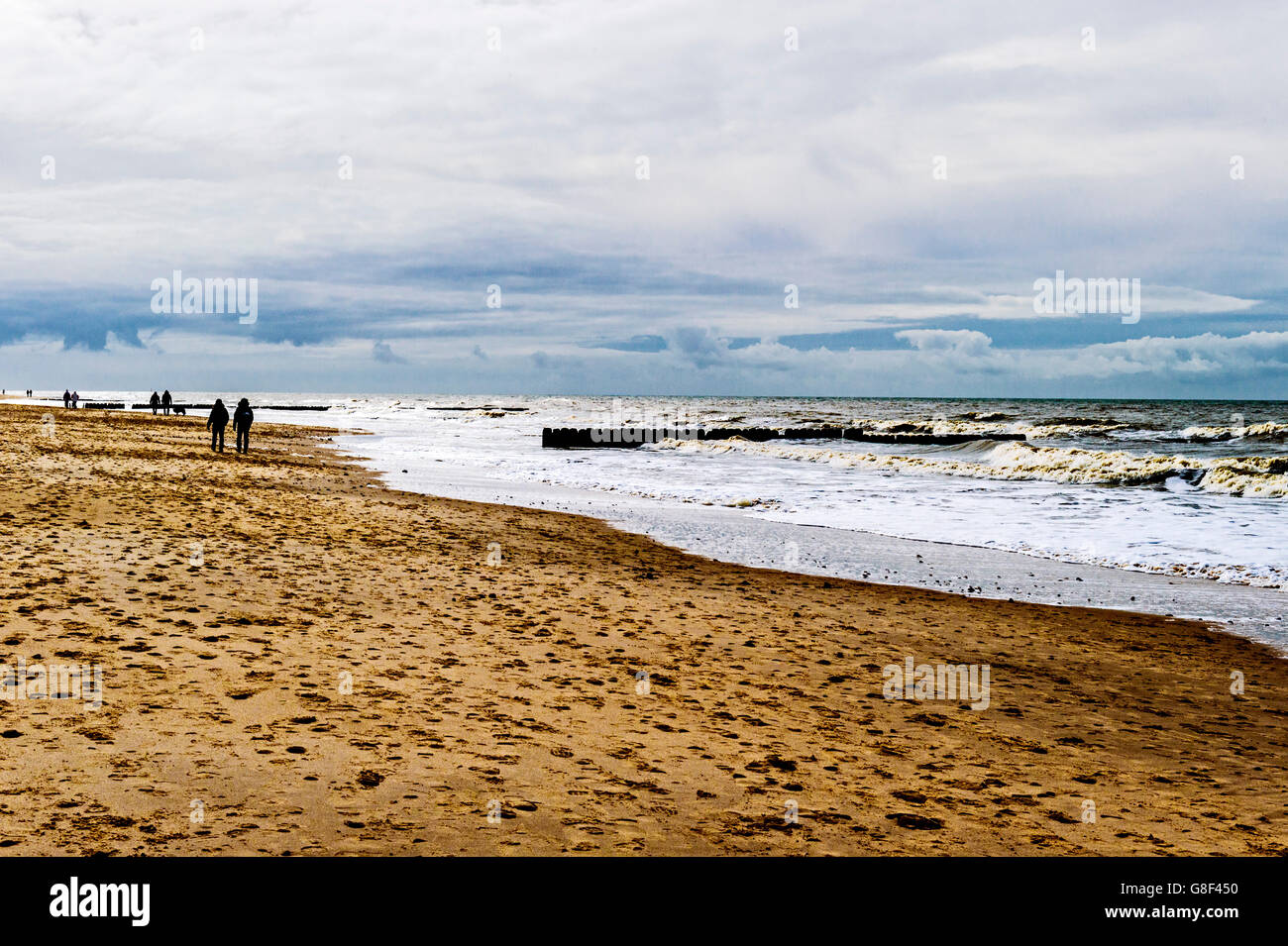 Beach on the isle of Sylt, northern Germany; am strand von Sylt Stock Photo