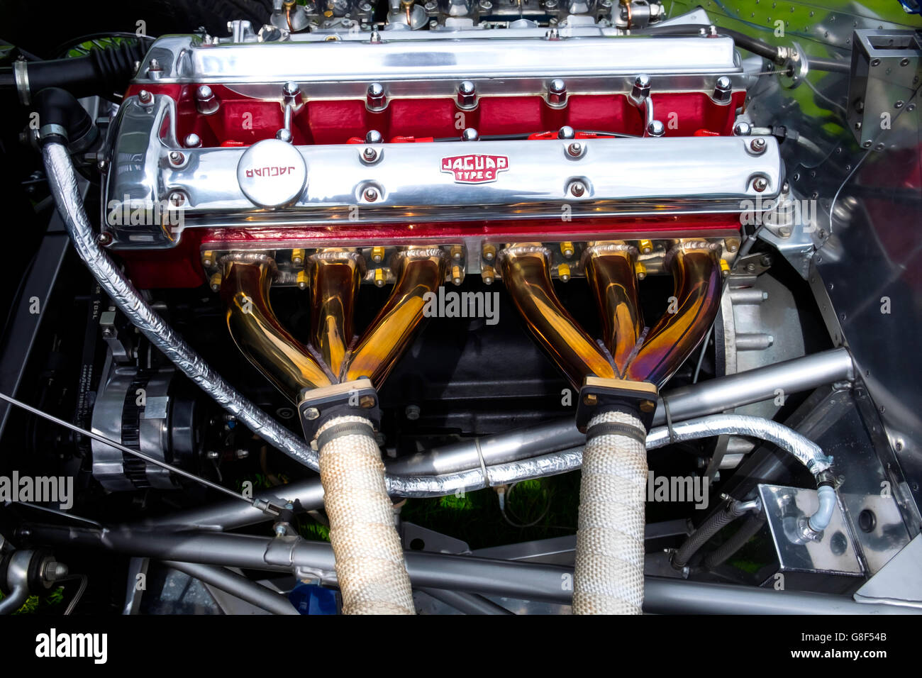 C Type Jaguar Engine with subtle oil painting effect Stock Photo Alamy