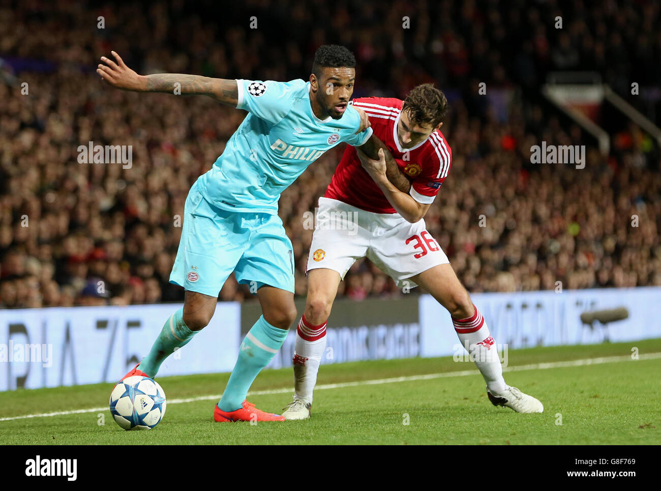 Manchester United v PSV Eindhoven - UEFA Champions League - Group B - Old Trafford Stock Photo