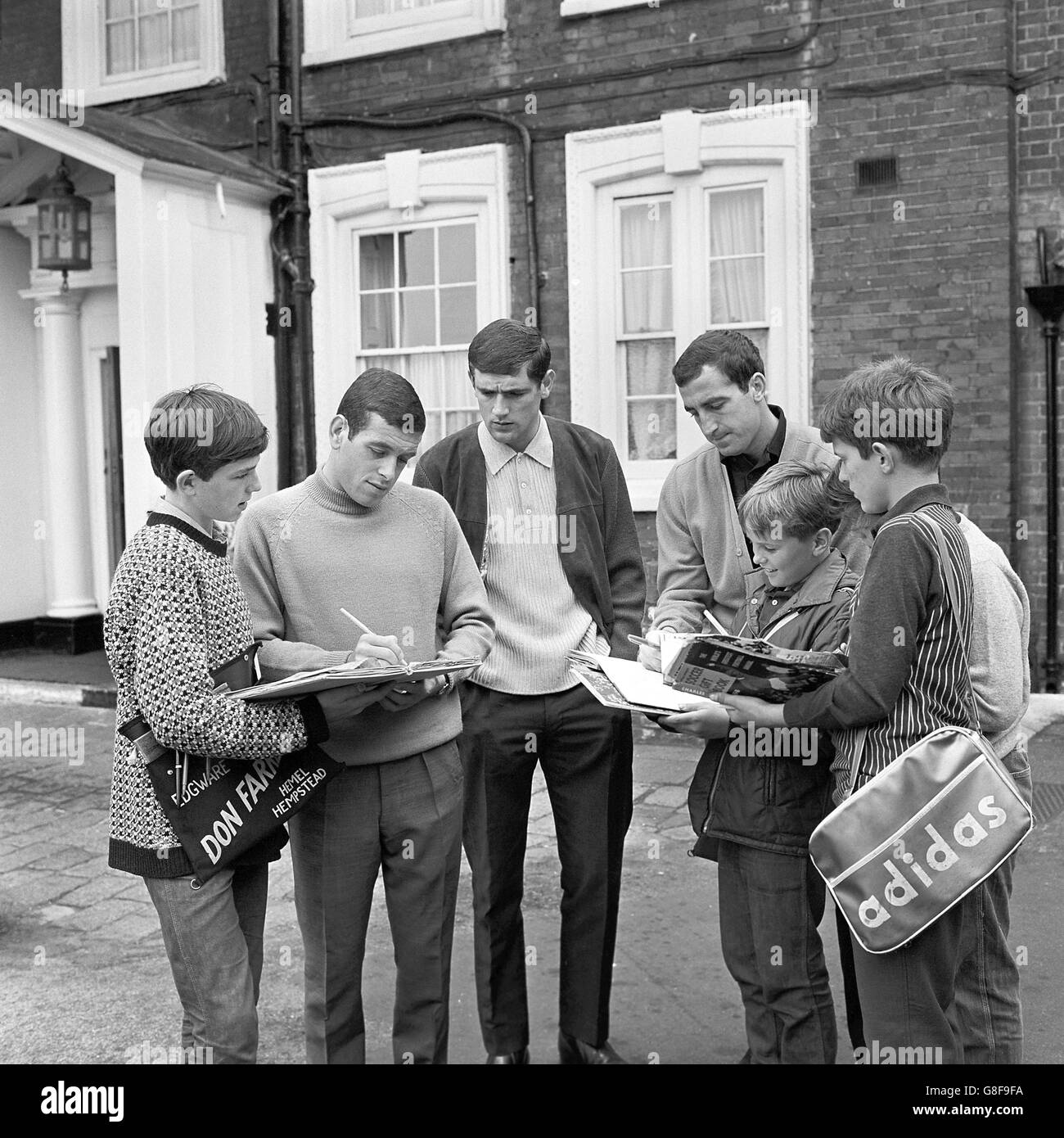 Soccer  - England Team at the Hendon Hall Hotel - World Cup England - 1966 Stock Photo