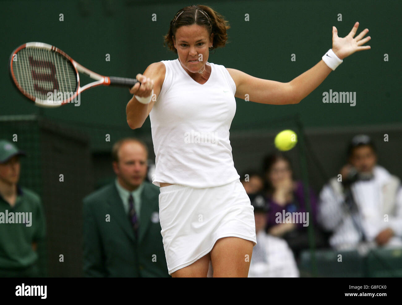 Tennis - Wimbledon Championships 2005 - Women's Final - Venus Williams v Lindsay Davenport - All England Club Stock Photo