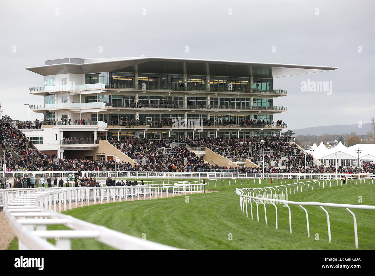 Cheltenham Raceway Princess royal grandstand cheltenham racecourse hi-res stock ...