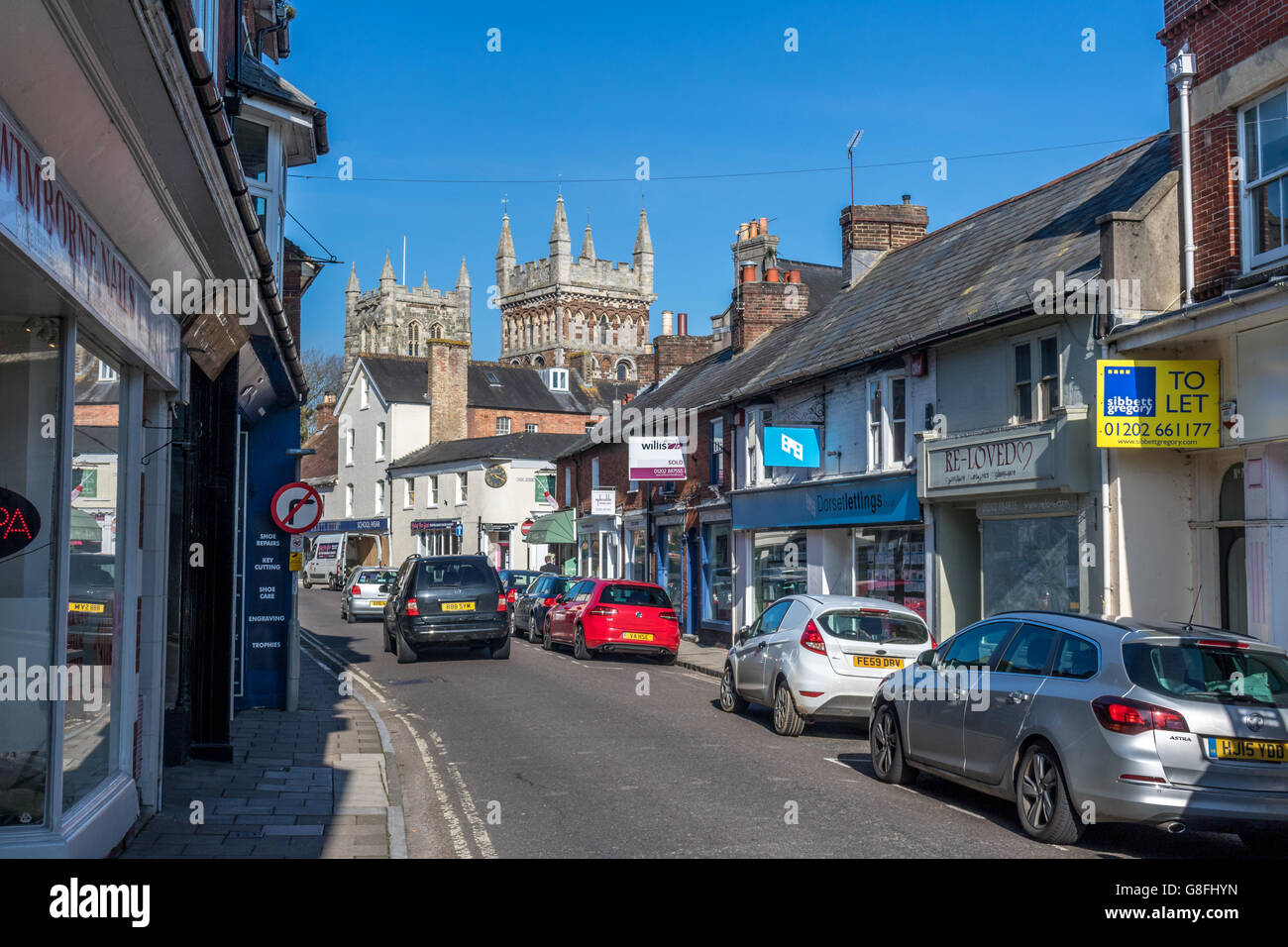 Wimborne town centre hires stock photography and images Alamy