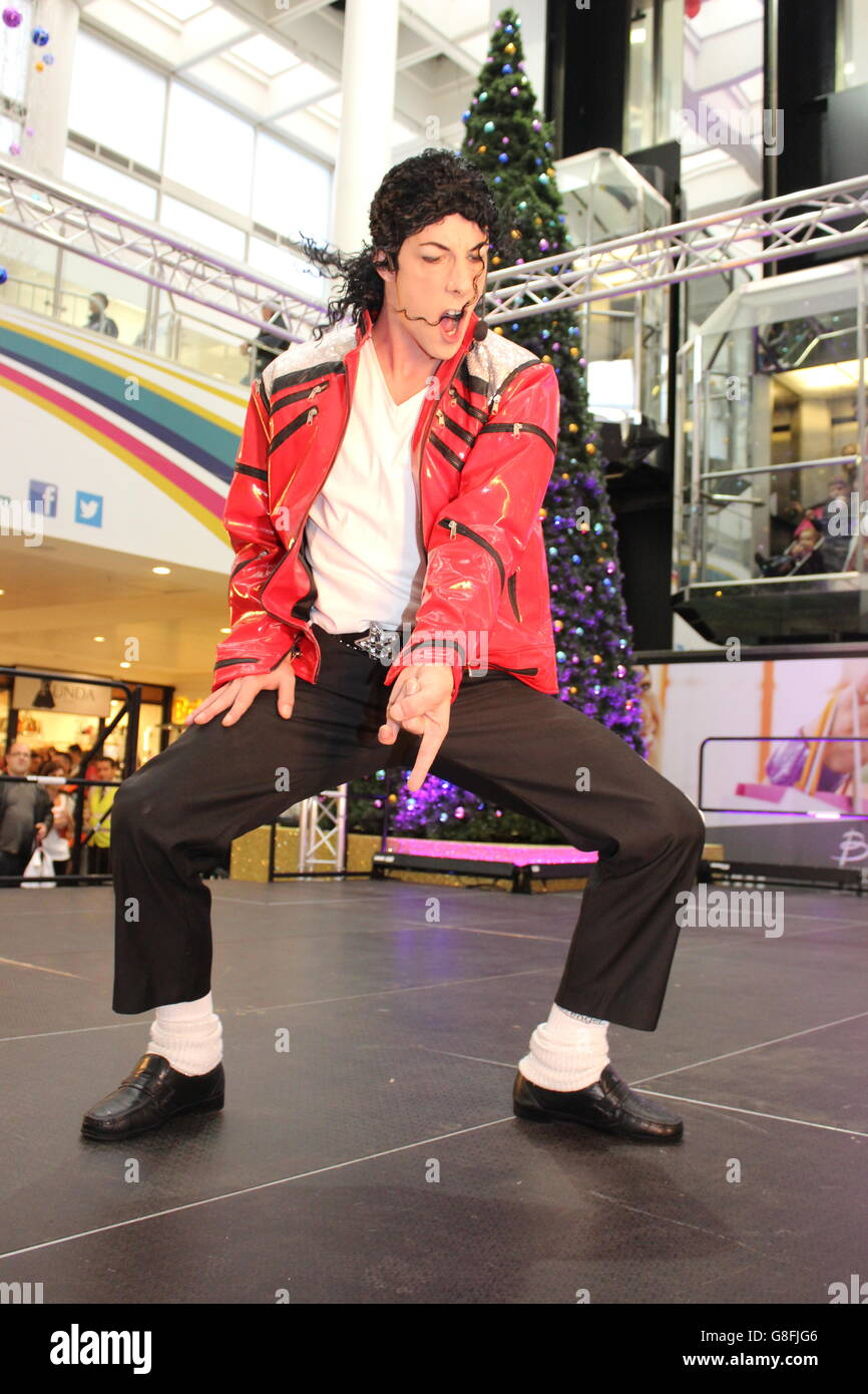 Michael Jackson at Broadstreet Mall (impersonator) Stock Photo