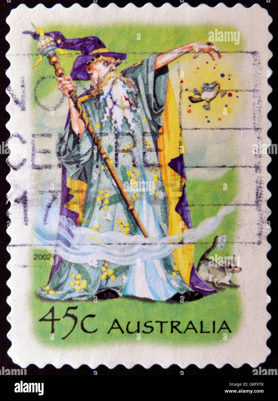 AUSTRALIA CIRCA 2002 stamp printed in Australia shows Wizard, circa
