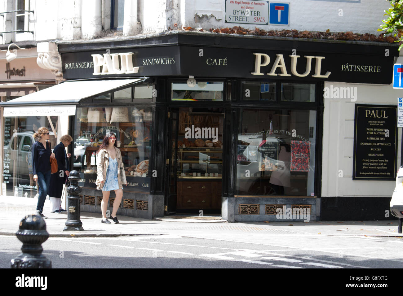 Kings Road Chelsea London Paul Cafe Patisserie Boulangerie Stock Photo